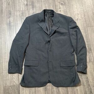 Men’s 40R George’s suit Jacket BlackStriped